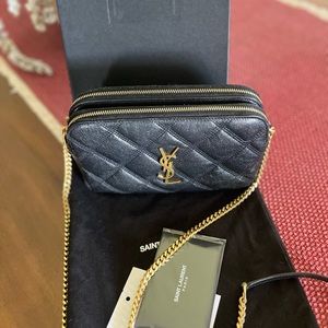 Saint Laurent Becky Quilted Leather Bag